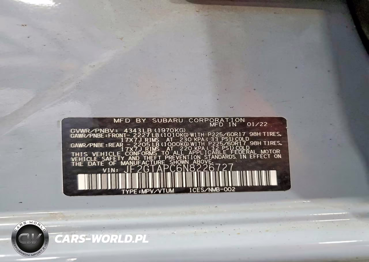 2022 Subaru Crosstrek Premium VIN:JF2GTAPC6N8226727 - 13