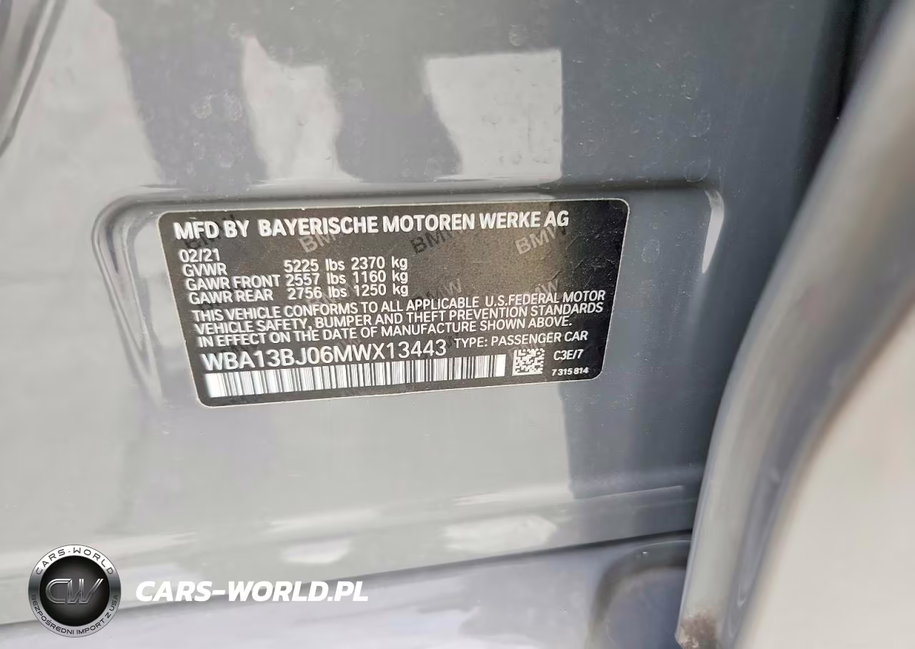 2021 BMW 530 Xi VIN:WBA13BJ06MWX13443 - 12
