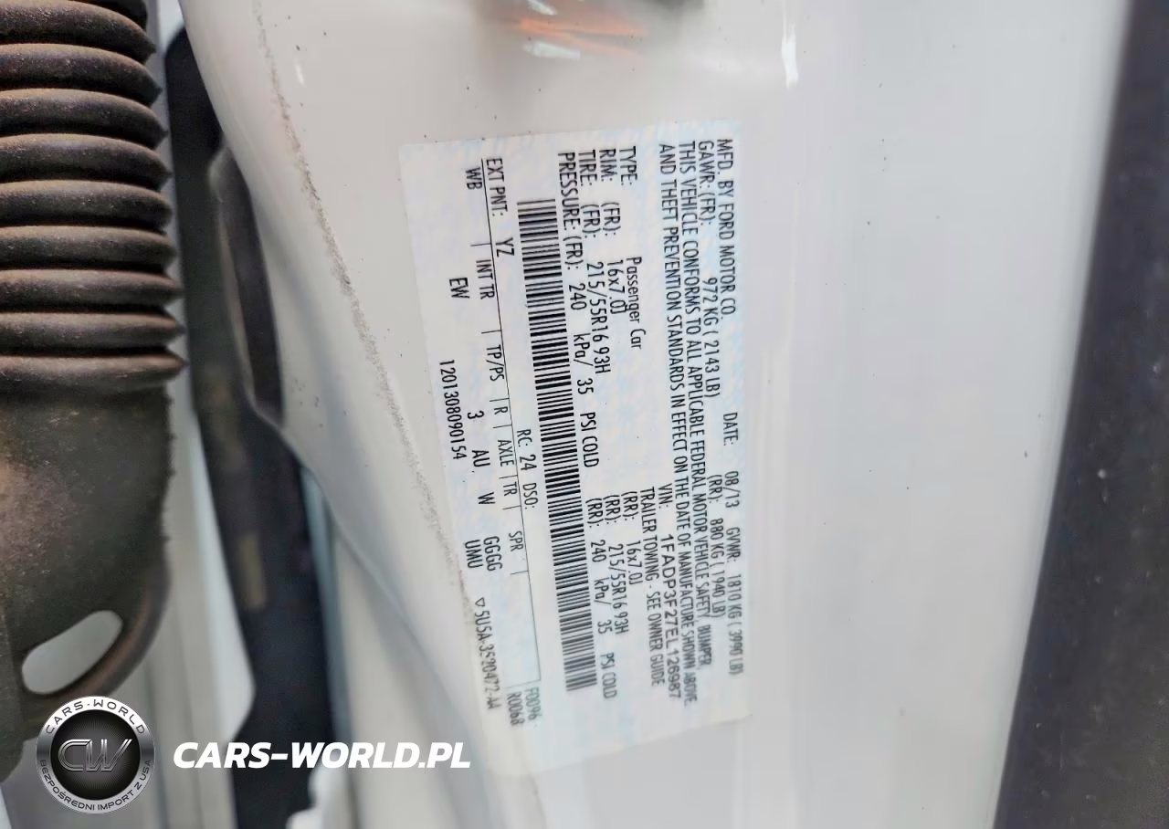 2014 Ford Focus Se VIN:1FADP3F27EL126987 - 12