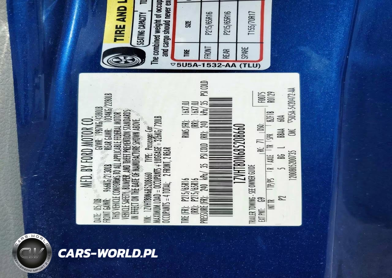 2008 Ford Mustang VIN:1ZVHT80N685208660 - 12