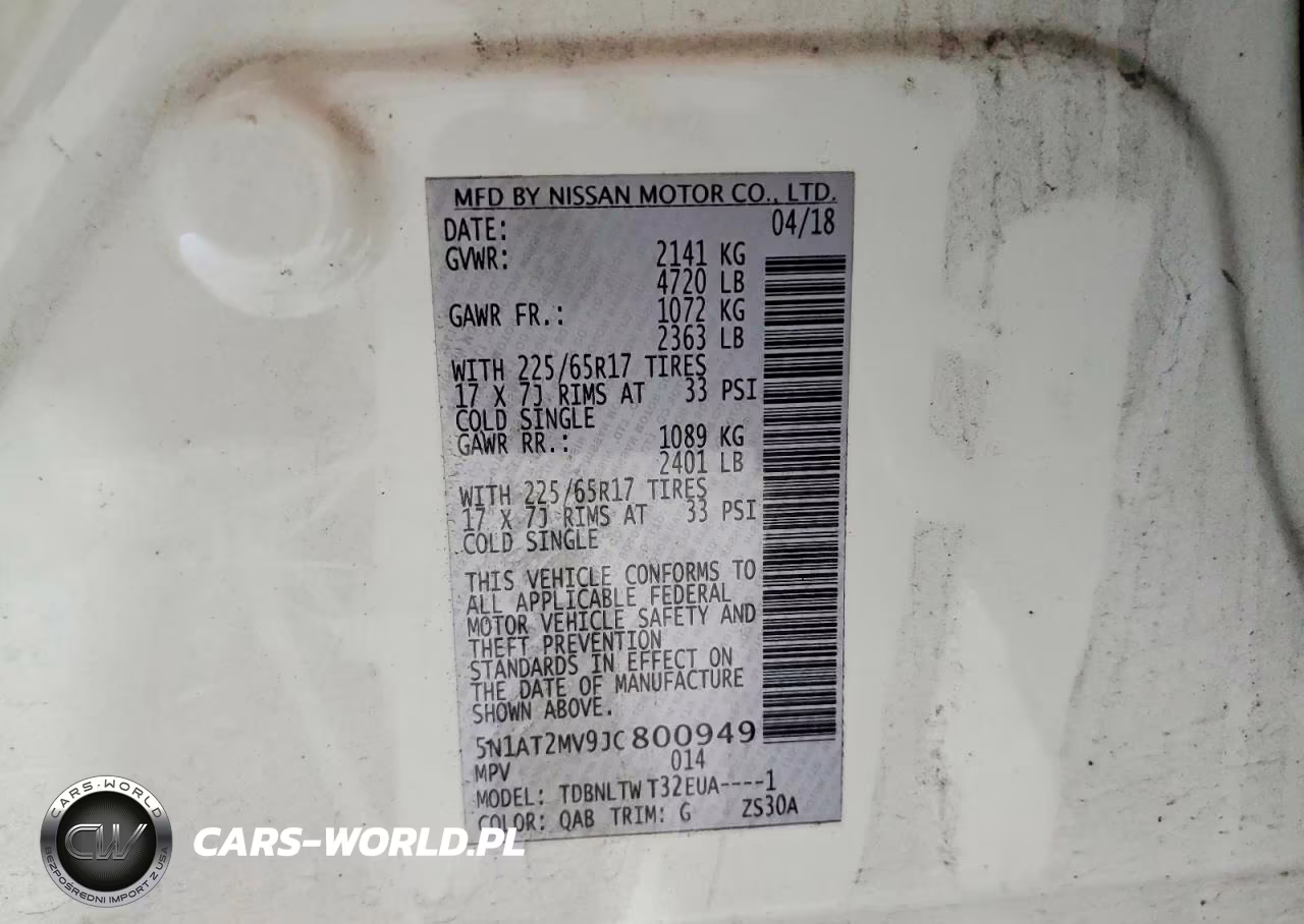 2018 Nissan Rogue Sv VIN:5N1AT2MV9JC800949 - 14