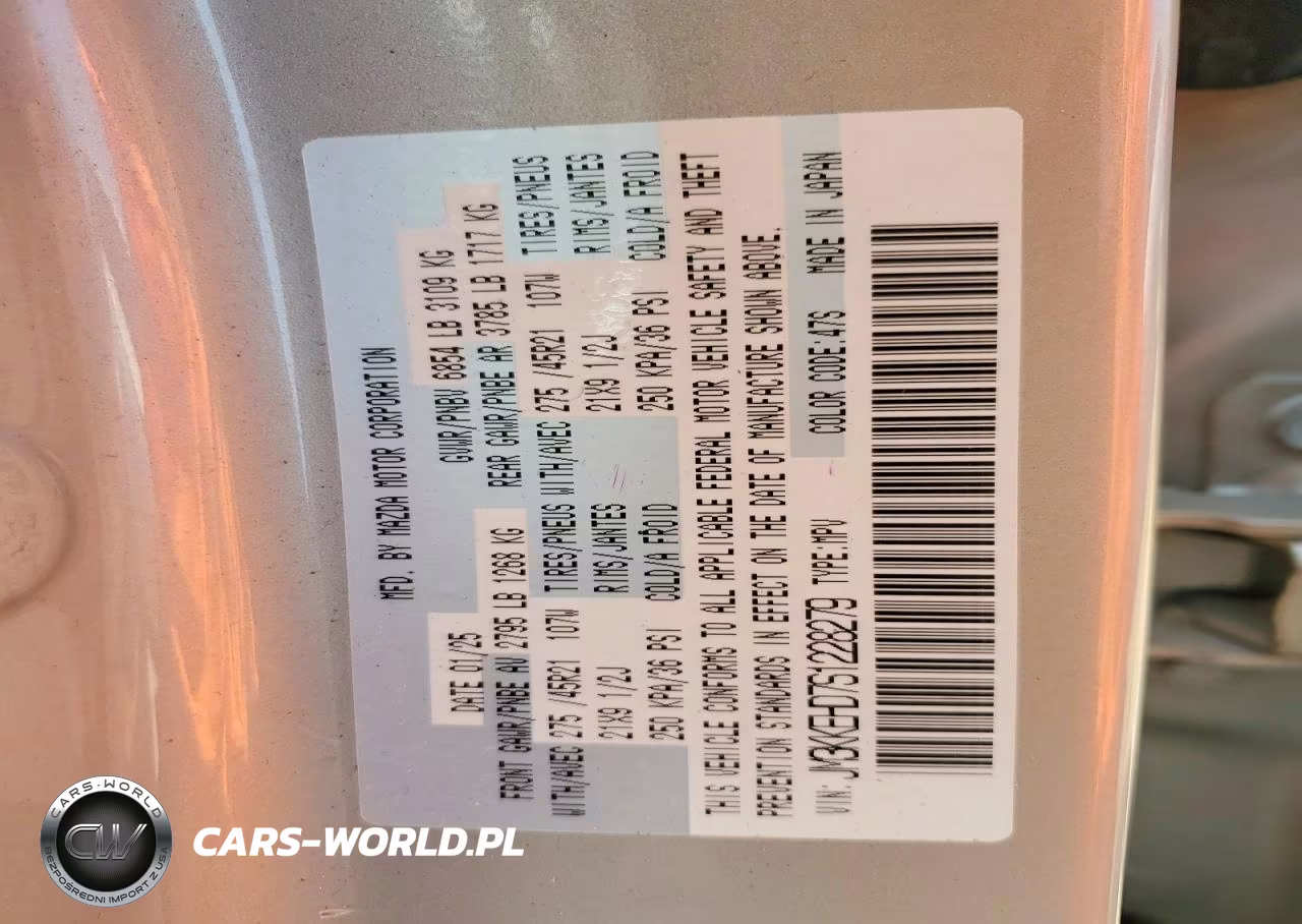 2025 Mazda Cx-90 Premium Plus VIN:JM3KKEHD7S1228279 - 13