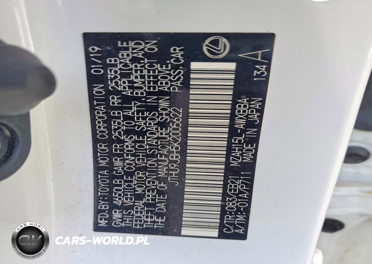 2019 Lexus Ux 250H VIN:JTHU9JBH5K2005622 - 13