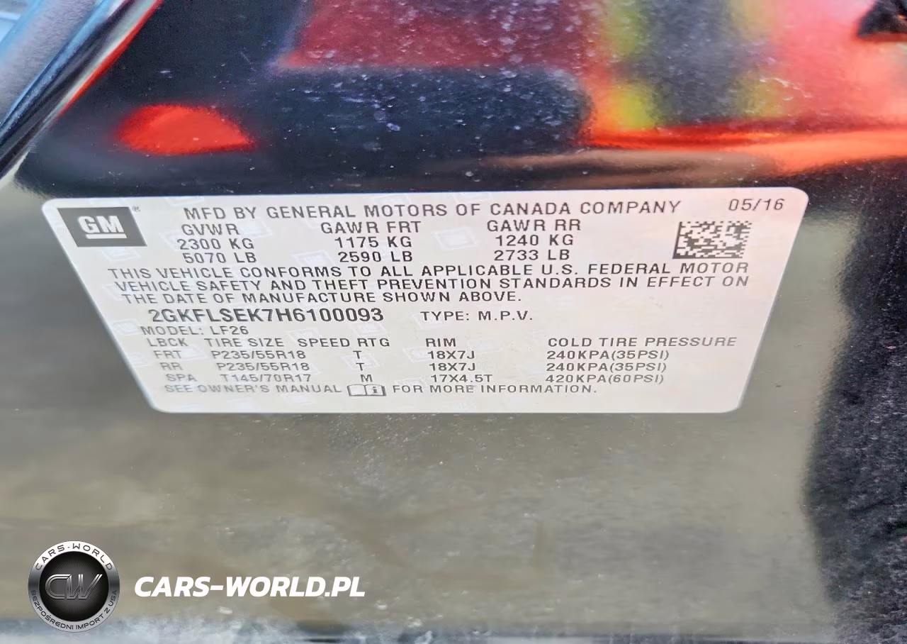 2017 GMC Terrain Sle VIN:2GKFLSEK7H6100093 - 13