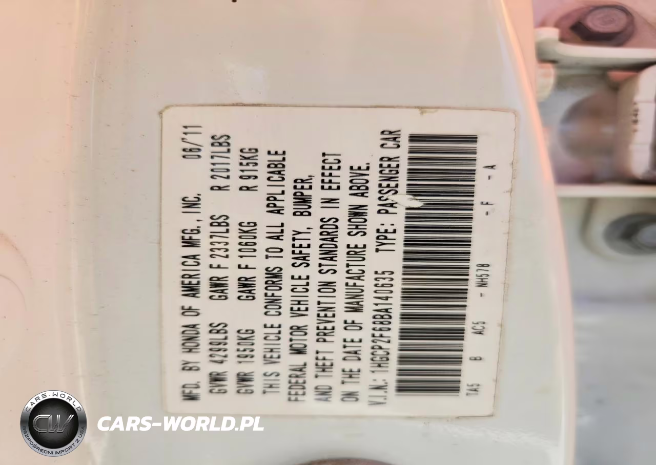 2011 Honda Accord Se VIN:1HGCP2F68BA140635 - 12