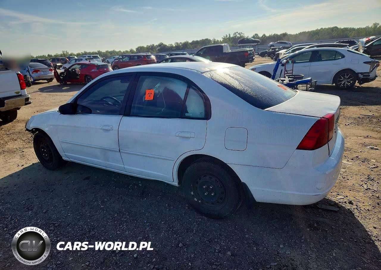 2001 Honda Civic Lx VIN:2HGES16581H583540 - 2