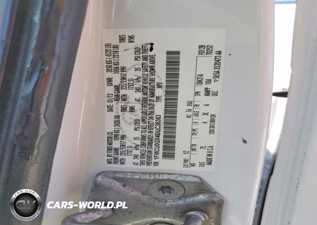 2013 Ford Escape Se VIN:1FMCU0GX4DUC38383 - 13