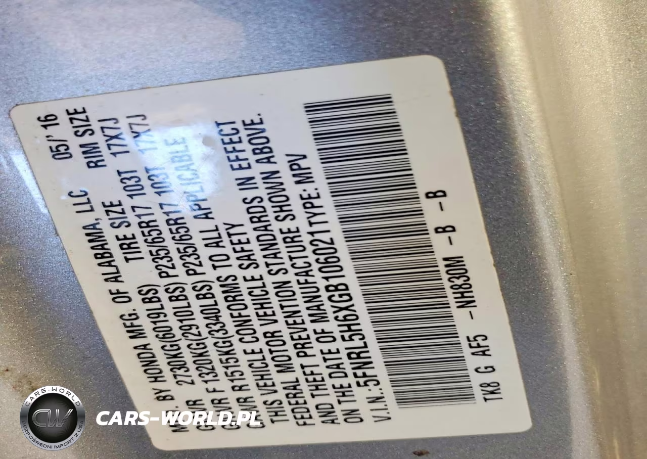 2016 Honda Odyssey Exl VIN:5FNRL5H6XGB106021 - 13