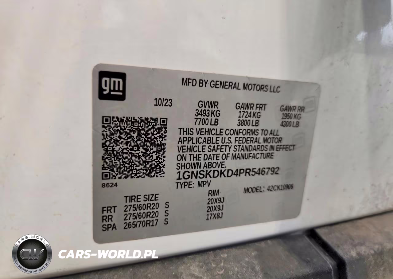 2023 Chevrolet Suburban K1500 Z71 VIN:1GNSKDKD4PR546792 - 13