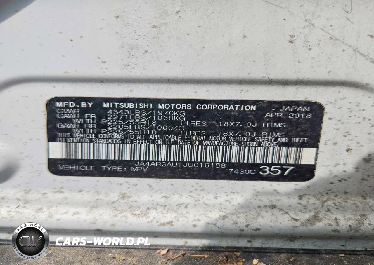 2018 Mitsubishi Outlander Sport Es VIN:JA4AR3AU1JU016158 - 13