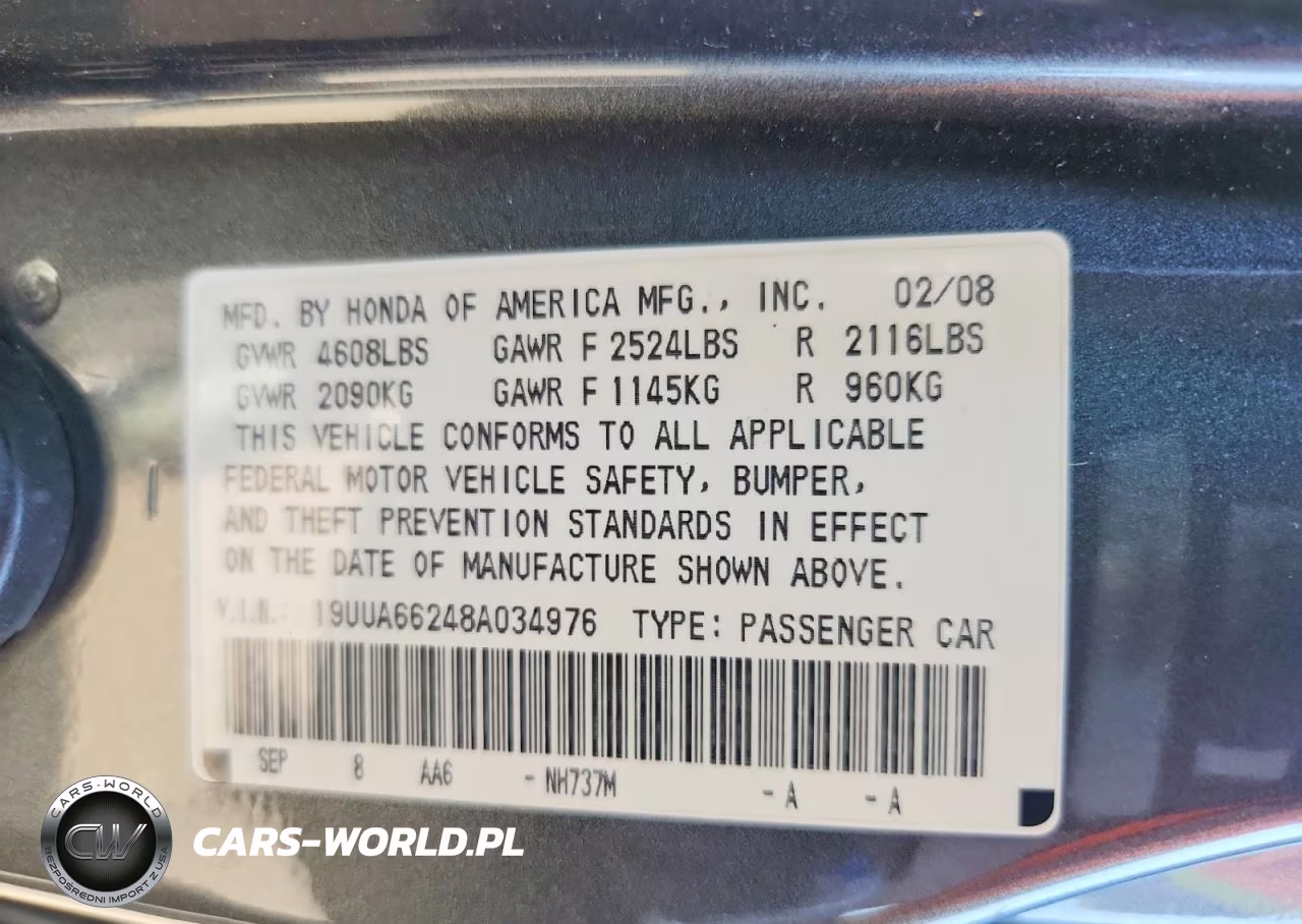 2008 Acura Tl VIN:19UUA66248A034976 - 12