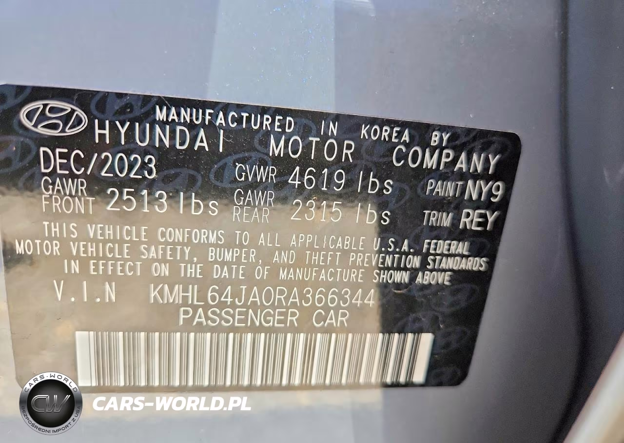 2024 Hyundai Sonata Sel VIN:KMHL64JA0RA366344 - 12