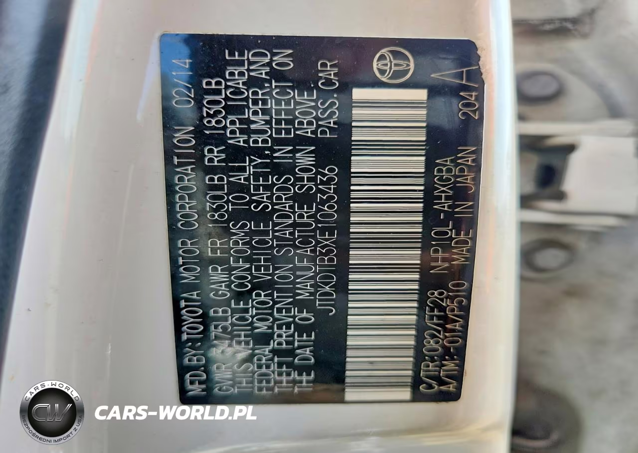 2014 Toyota Prius C Three VIN:JTDKDTB3XE1063436 - 14