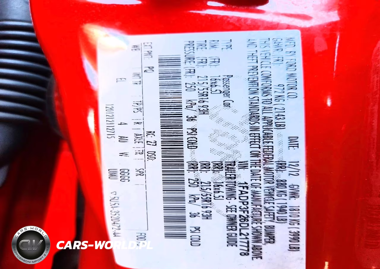 2013 Ford Focus Se VIN:1FADP3F26DL217778 - 12