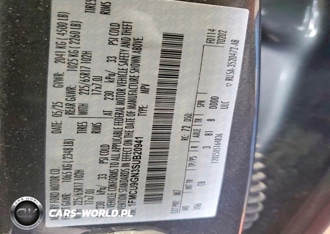 2025 Ford Escape Active VIN:1FMCU9GN3SUB20941 - 12