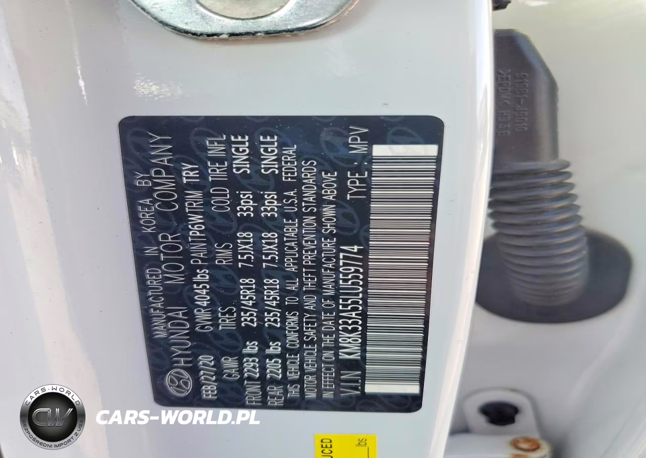 2020 Hyundai Kona Limited VIN:KM8K33A55LU559774 - 12