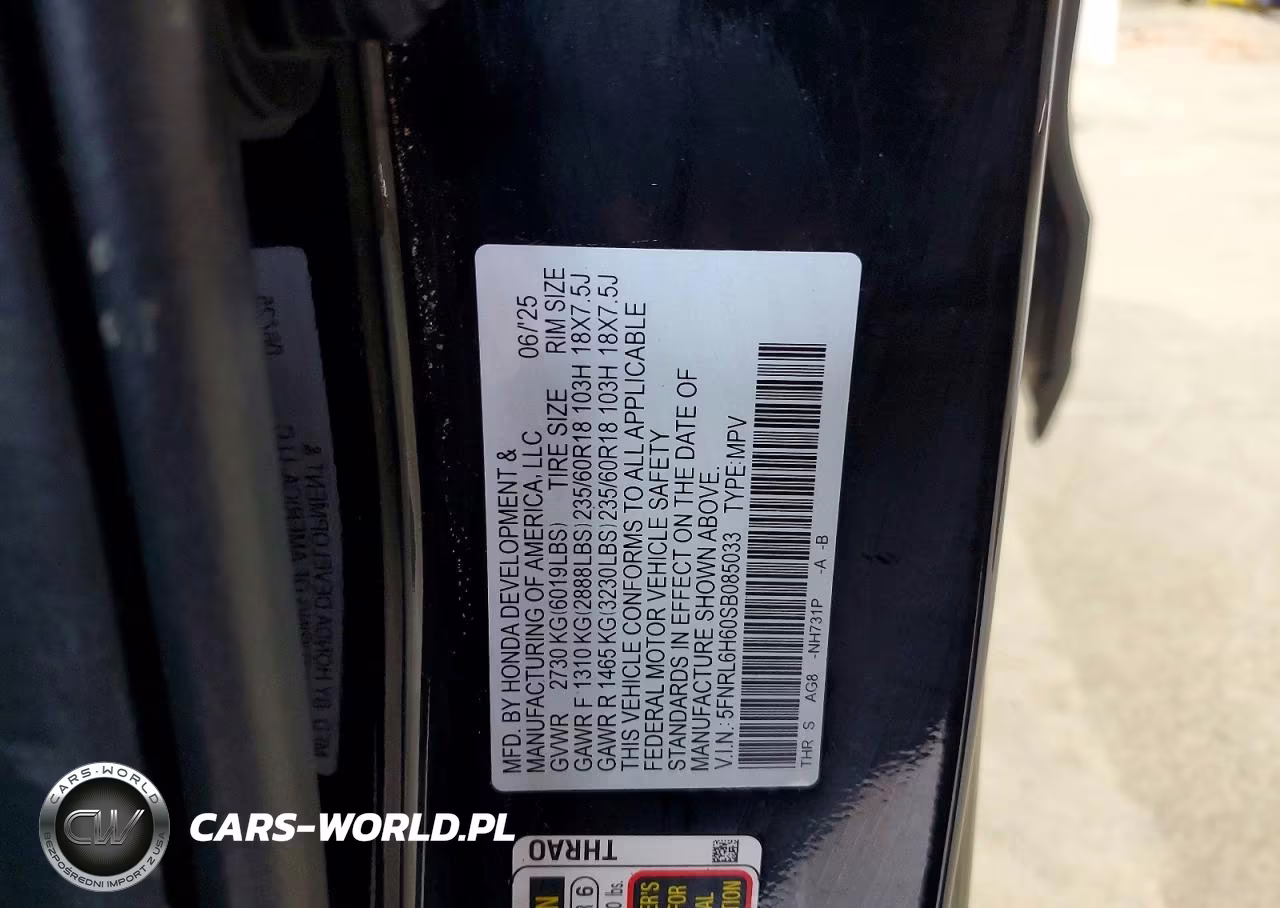 2025 Honda Odyssey Exl VIN:5FNRL6H60SB085033 - 13