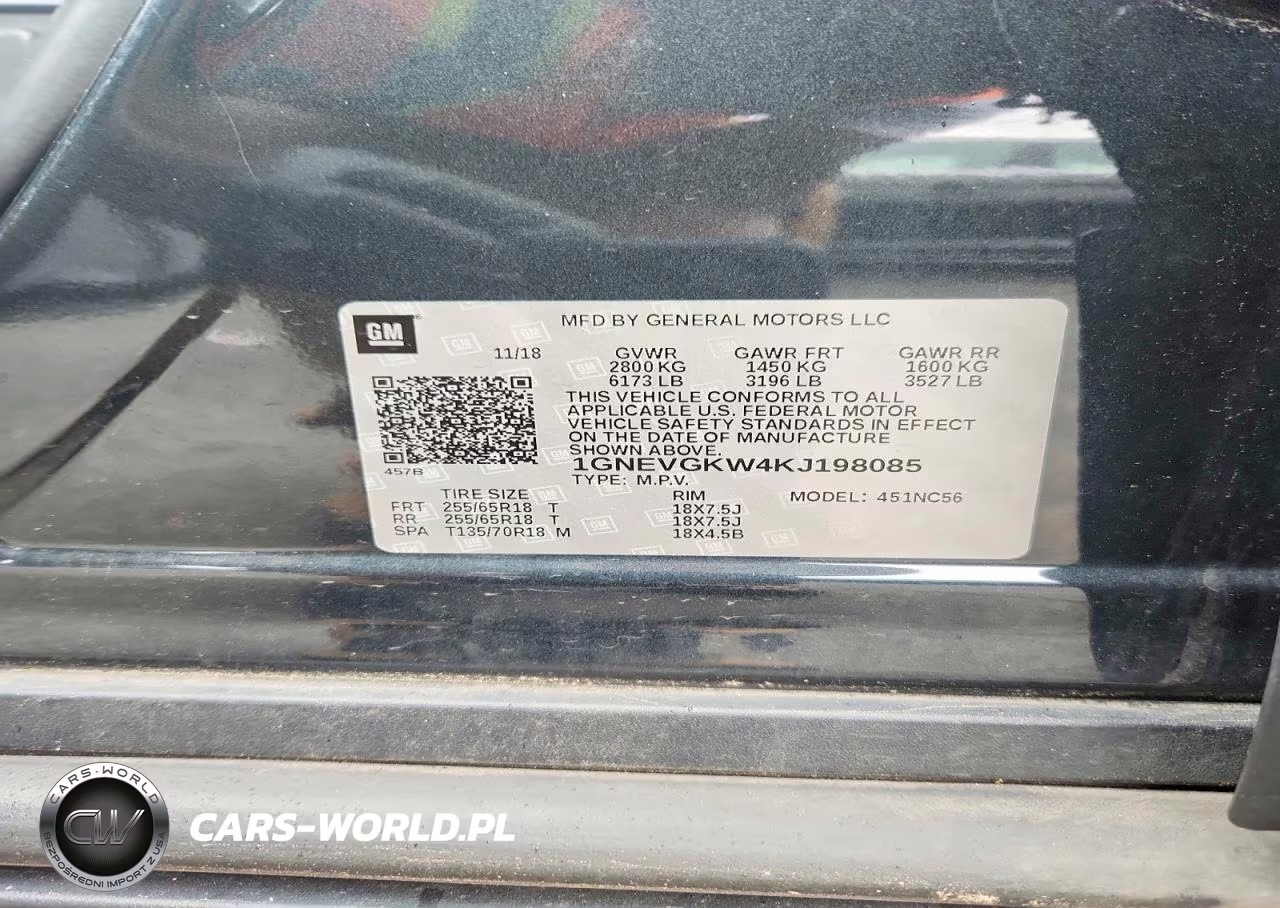 2019 Chevrolet Traverse Lt VIN:1GNEVGKW4KJ198085 - 14