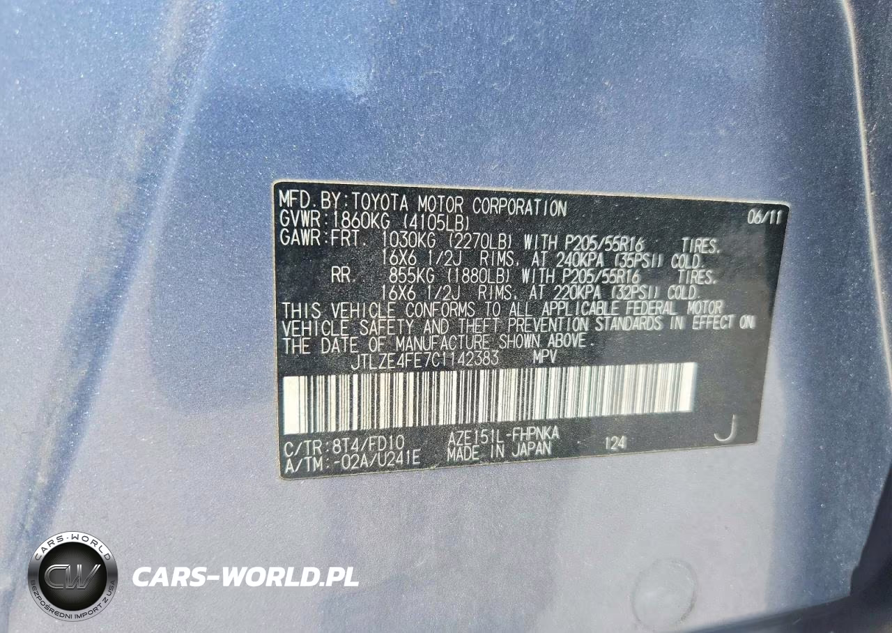 2012 Scio Xb Base VIN:JTLZE4FE7C1142383 - 12