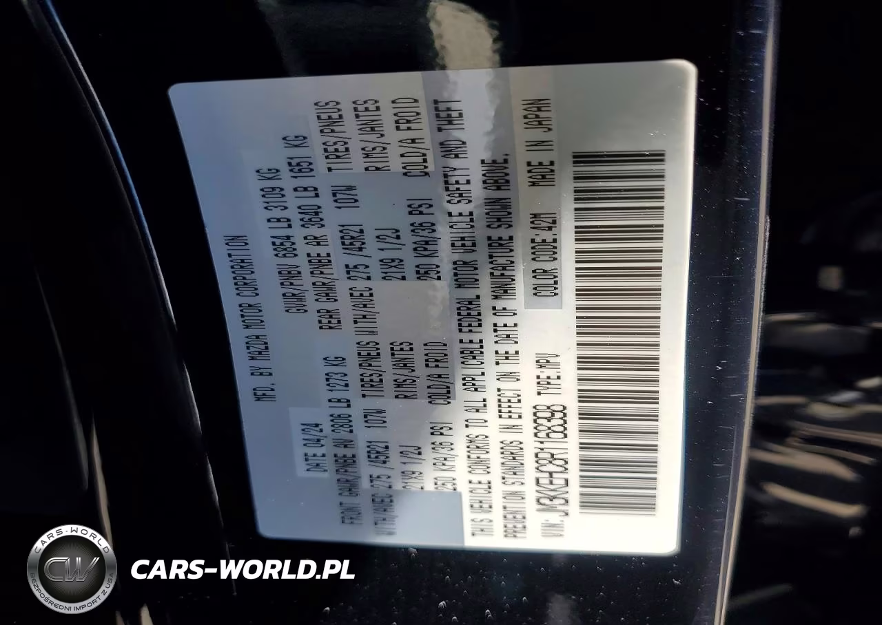 2024 Mazda Cx-90 Premium Plus VIN:JM3KKEHC8R1168398 - 14