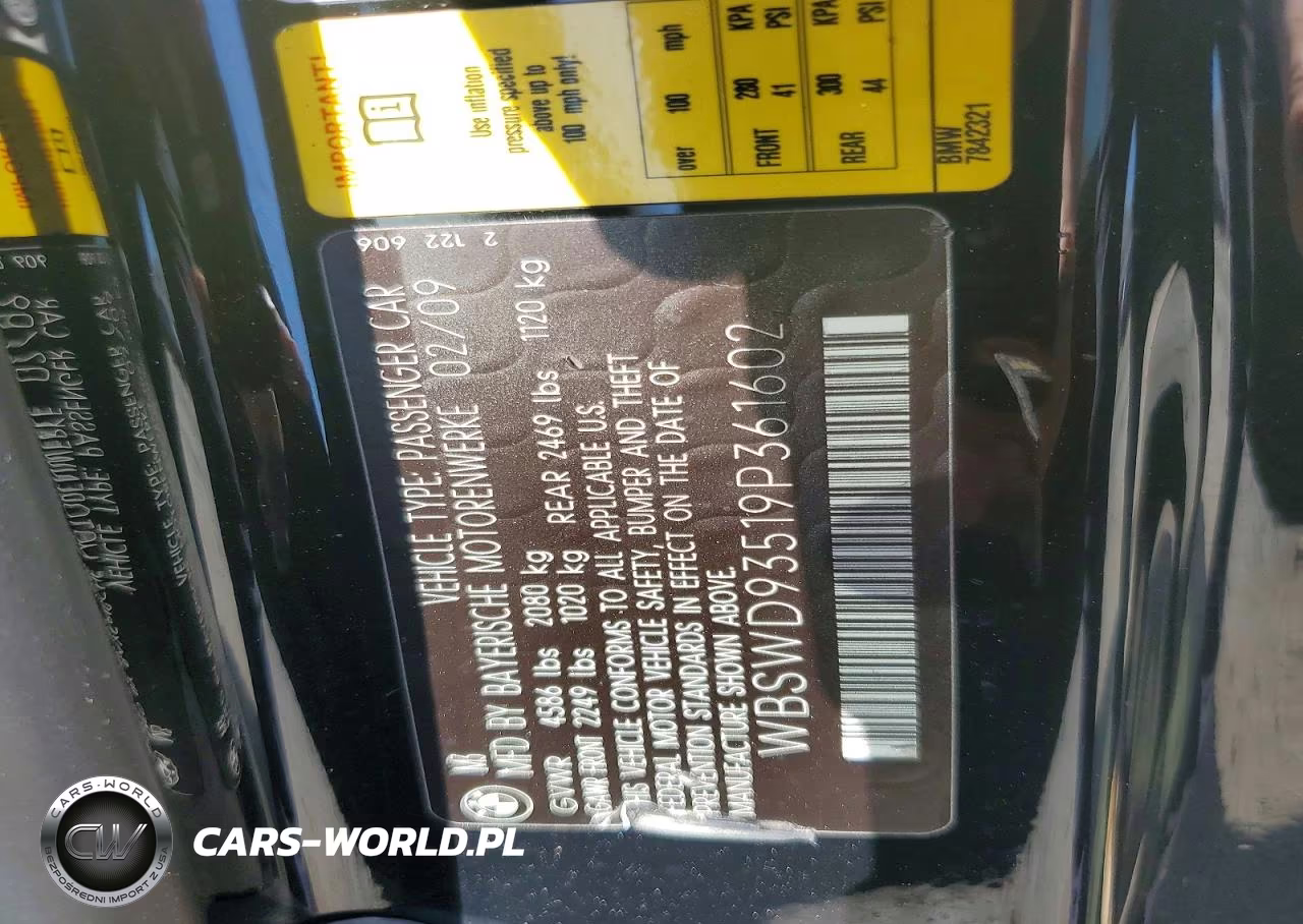 2009 BMW M3 VIN:WBSWD93519P361602 - 12