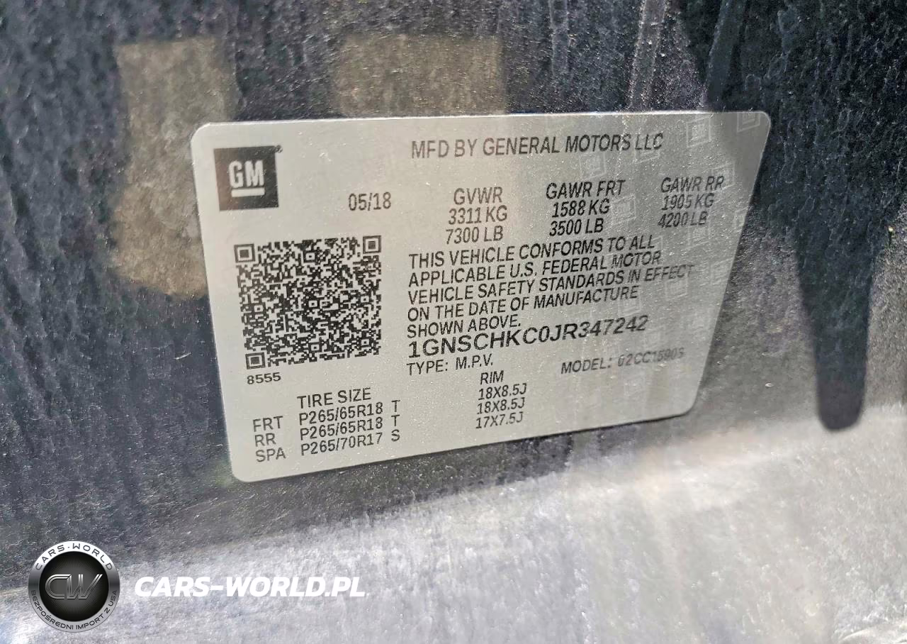2018 Chevrolet Suburban C1500 Lt VIN:1GNSCHKC0JR347242 - 13