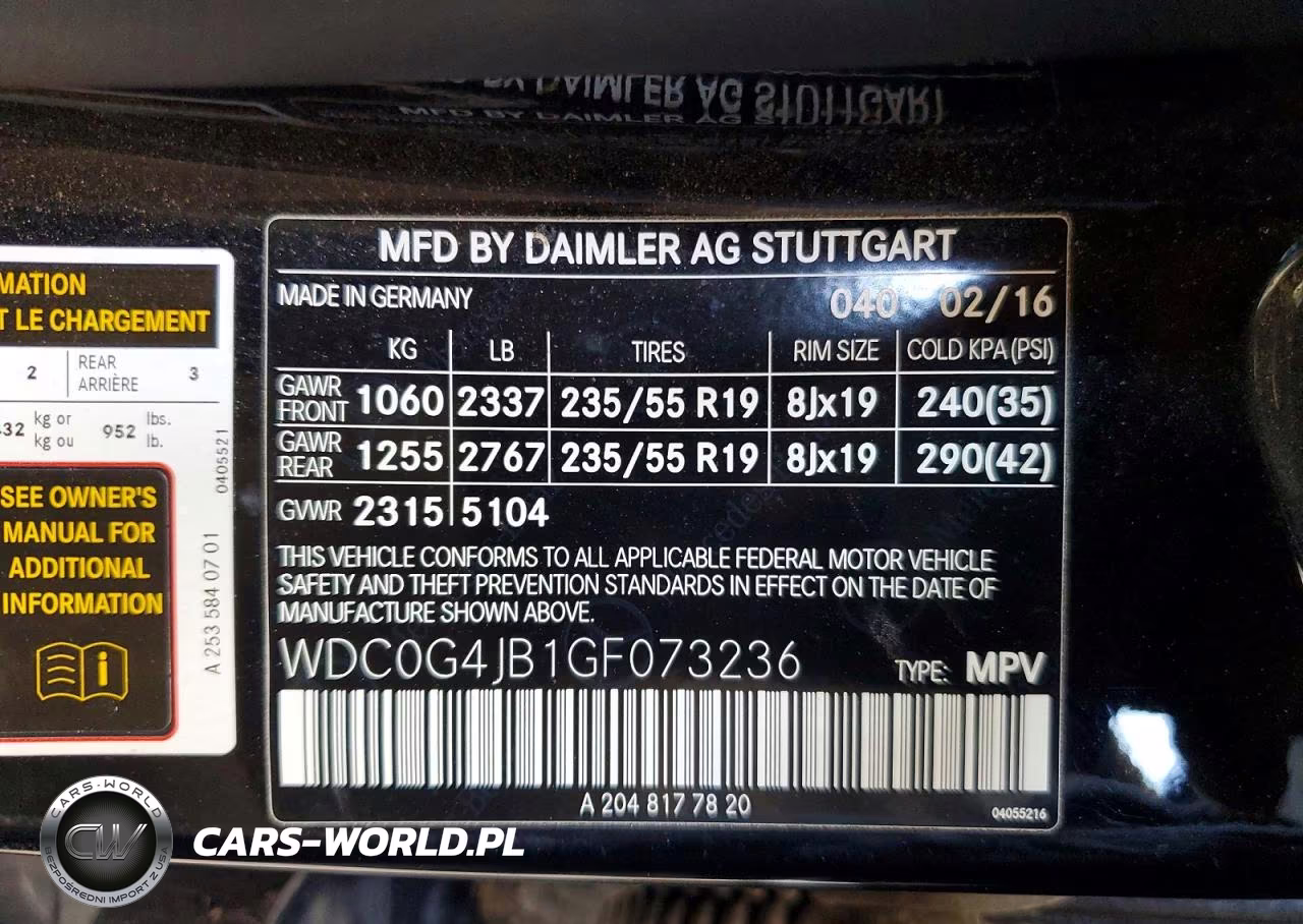 2016 Mercedes-Benz Glc 300 VIN:WDC0G4JB1GF073236 - 13
