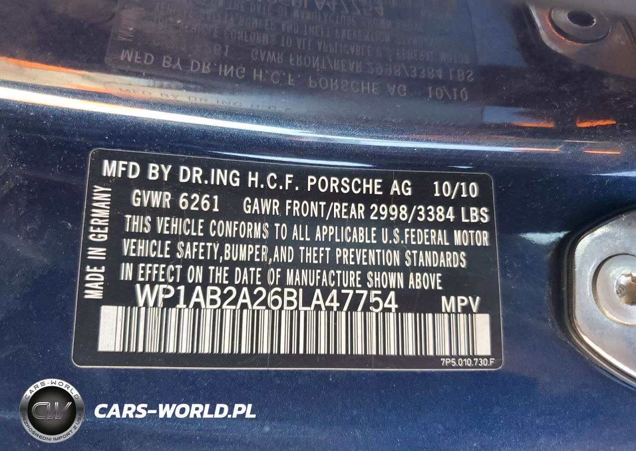2011 Porsche Cayenne S VIN:WP1AB2A26BLA47754 - 13
