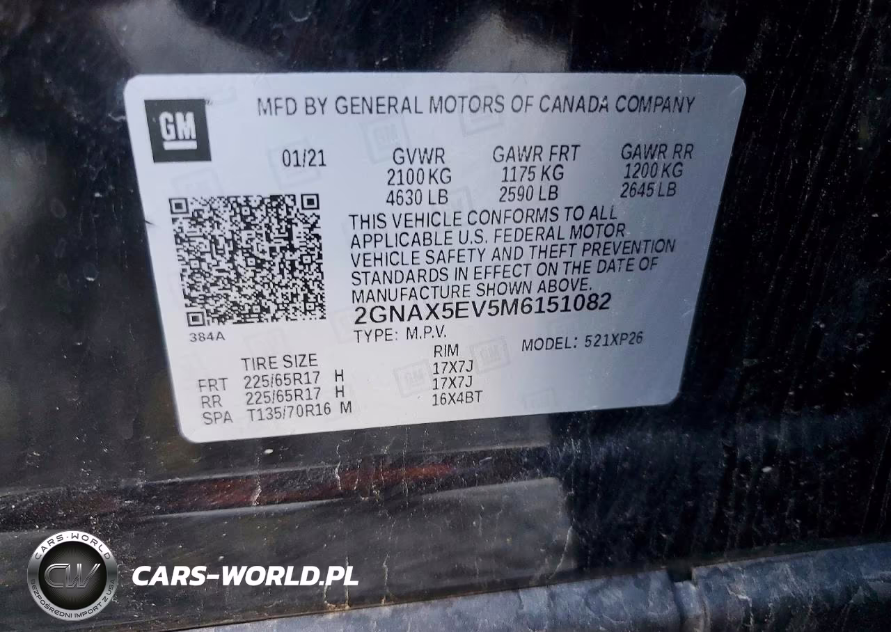 2021 Chevrolet Equinox VIN:2GNAX5EV5M6151082 - 12