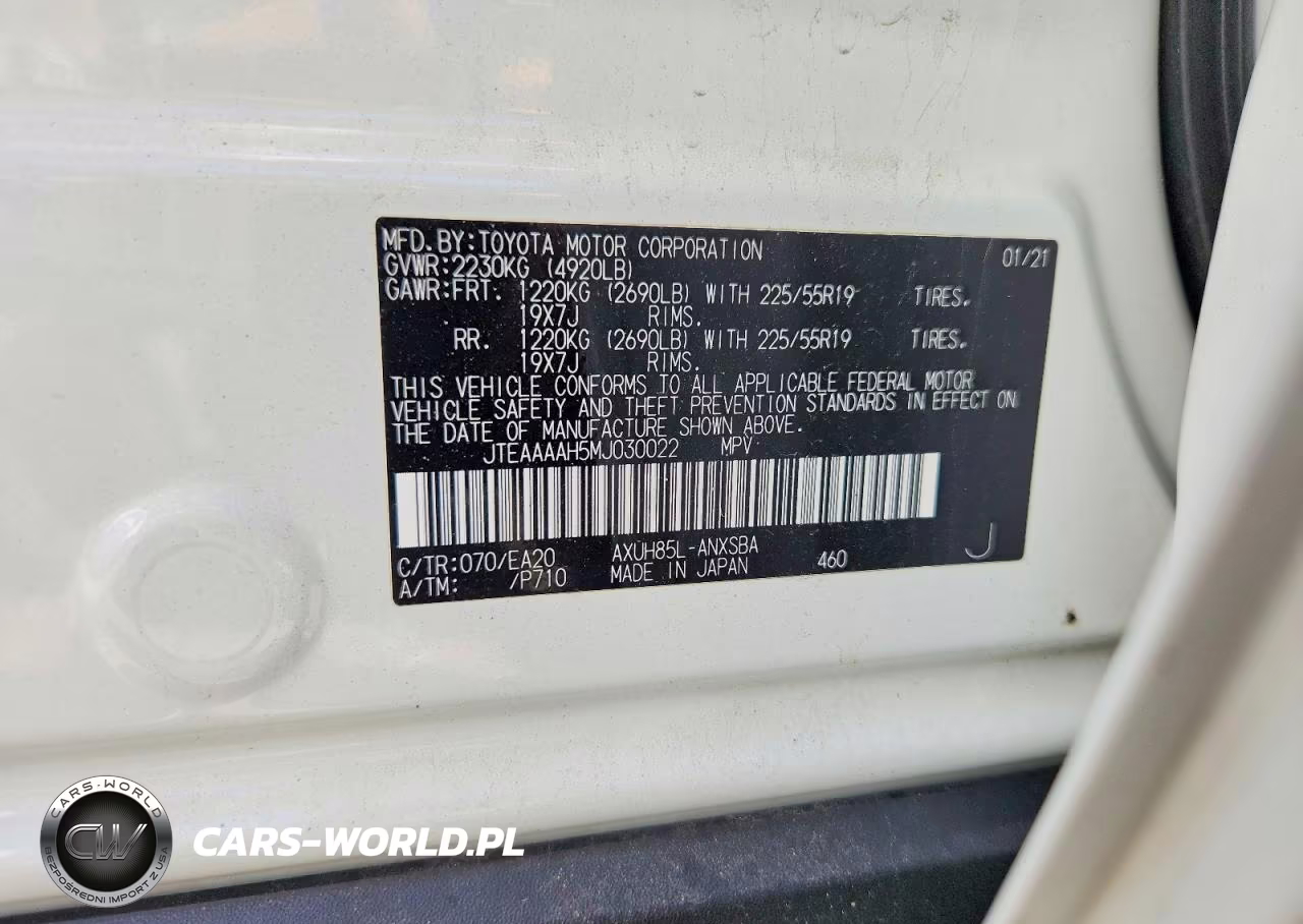 2021 Toyota Venza Limited VIN:JTEAAAAH5MJ030022 - 13