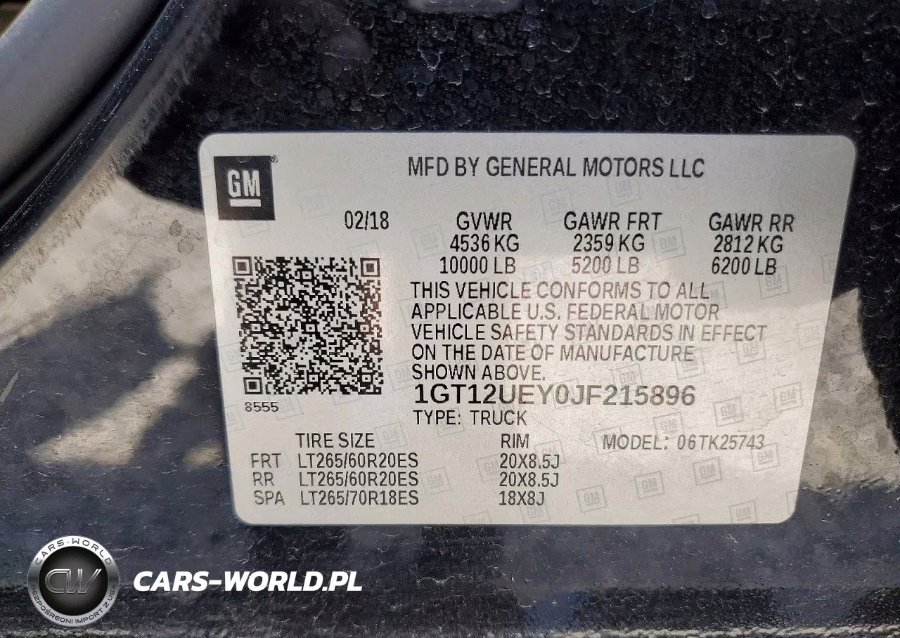 2018 GMC Sierra K2500 Denali VIN:1GT12UEY0JF215896 - 13
