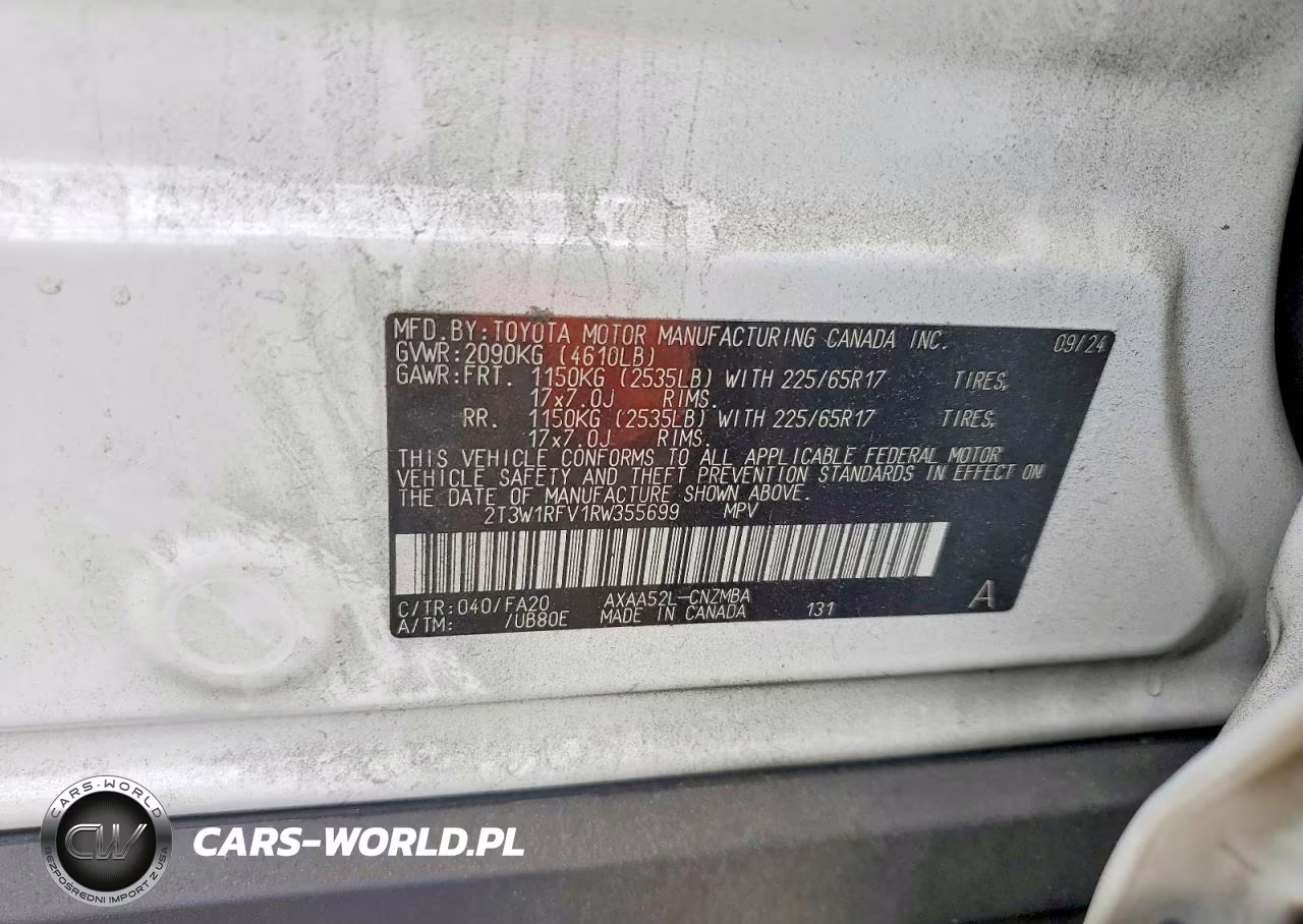 2024 Toyota Rav4 Xle VIN:2T3W1RFV1RW355699 - 13