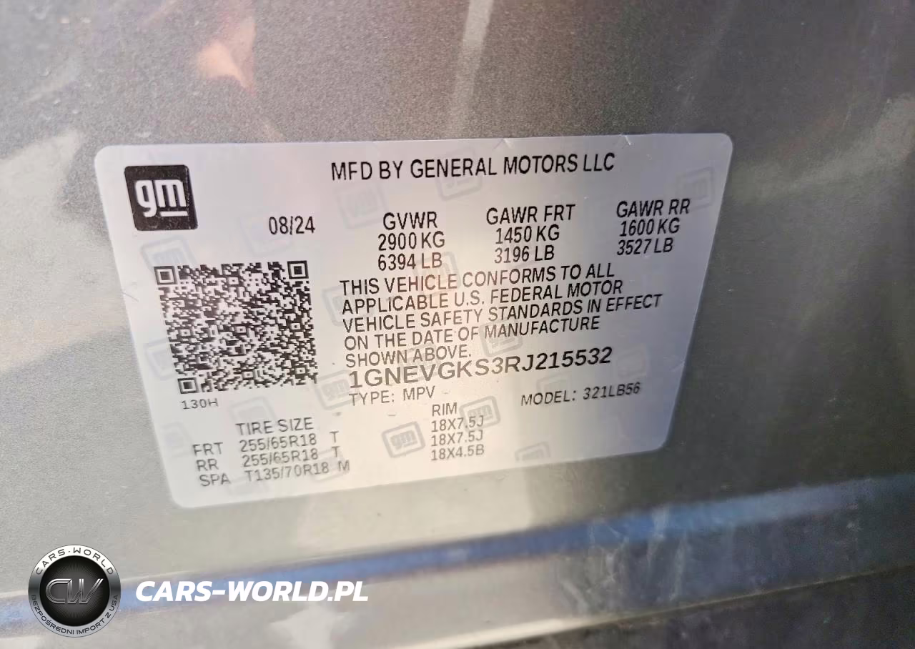 2024 Chevrolet Traverse Lt VIN:1GNEVGKS3RJ215532 - 13