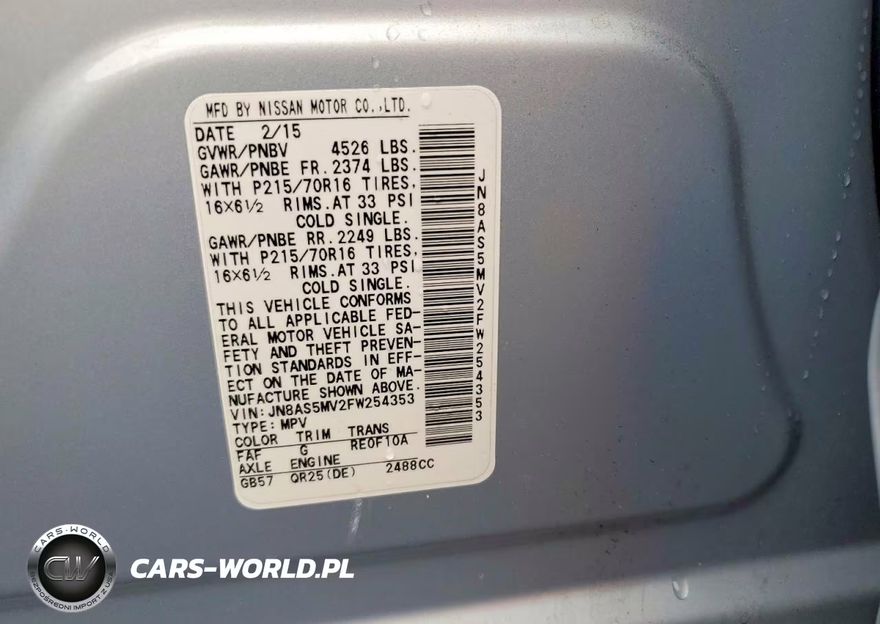 2015 Nissan Rogue Select S VIN:JN8AS5MV2FW254353 - 13