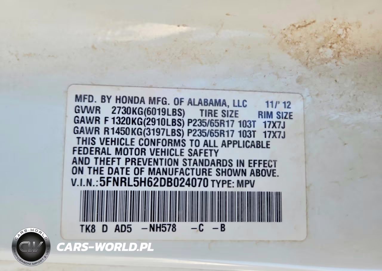 2013 Honda Odyssey Exl VIN:5FNRL5H62DB024070 - 12