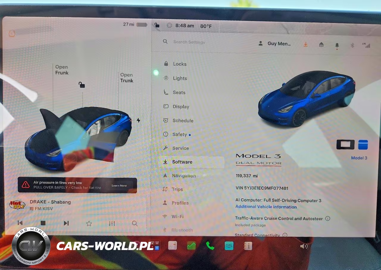 2021 Tesla Model 3 VIN:5YJ3E1EC9MF077481 - 9