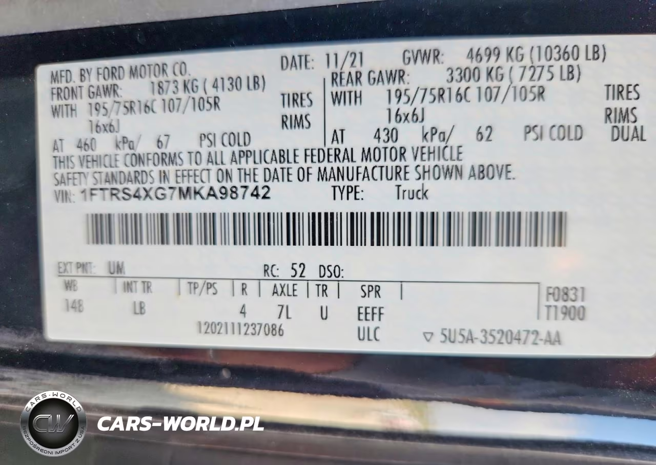 2021 Ford Transit 350 Hd Delivery Van VIN:1FTRS4XG7MKA98742 - 13