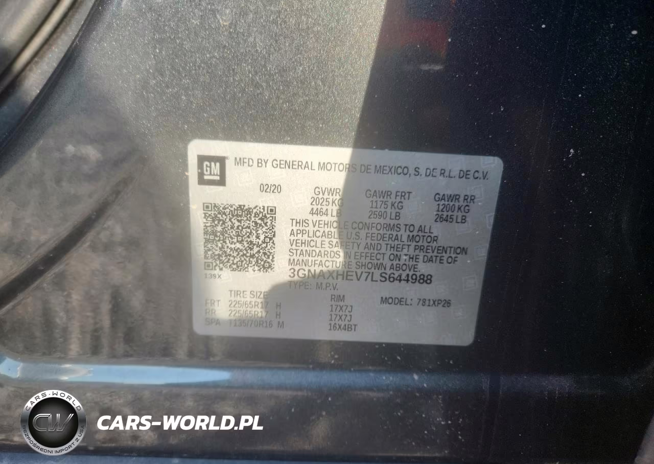 2020 Chevrolet Equinox Ls VIN:3GNAXHEV7LS644988 - 13