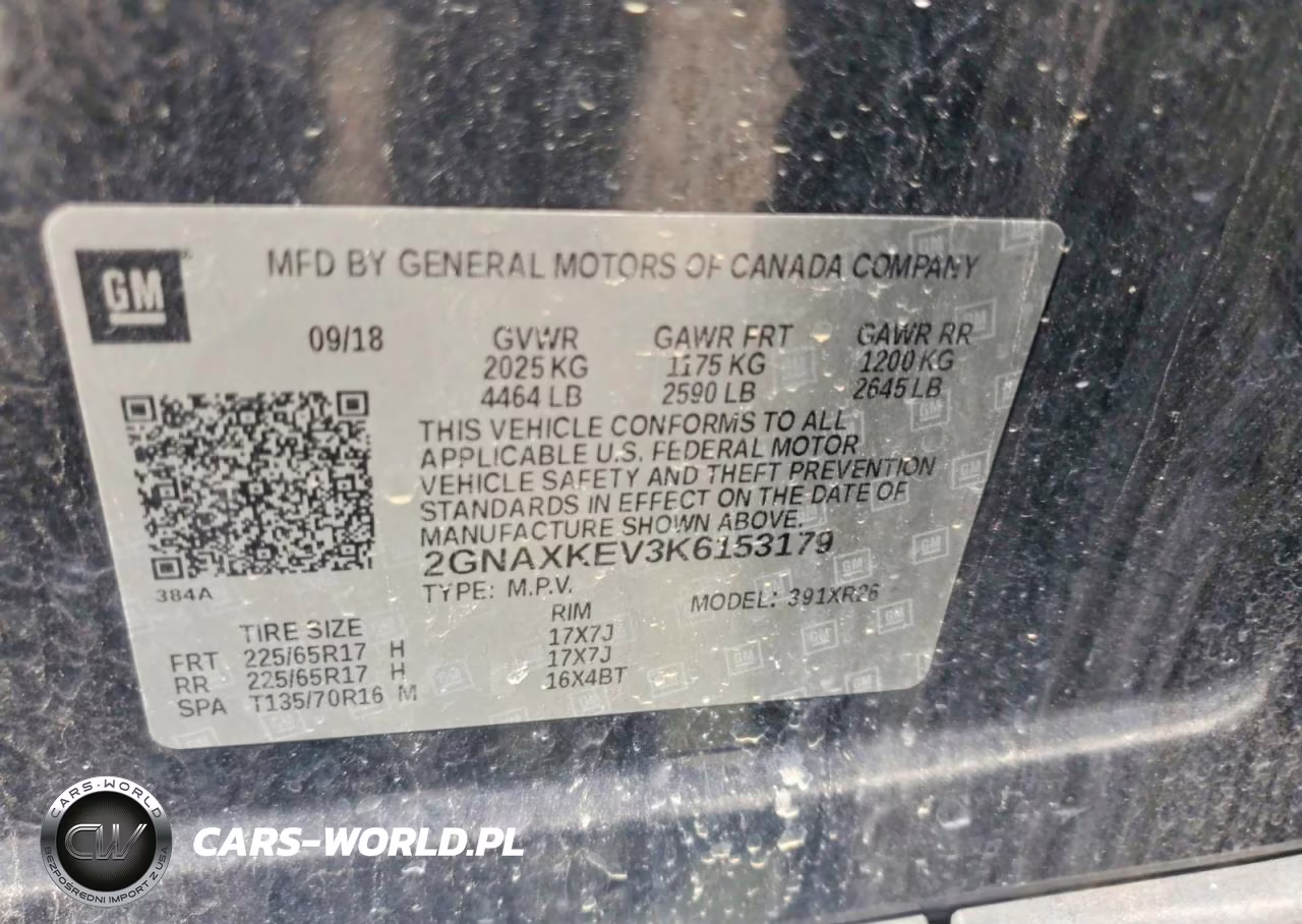 2019 Chevrolet Equinox Lt VIN:2GNAXKEV3K6153179 - 14