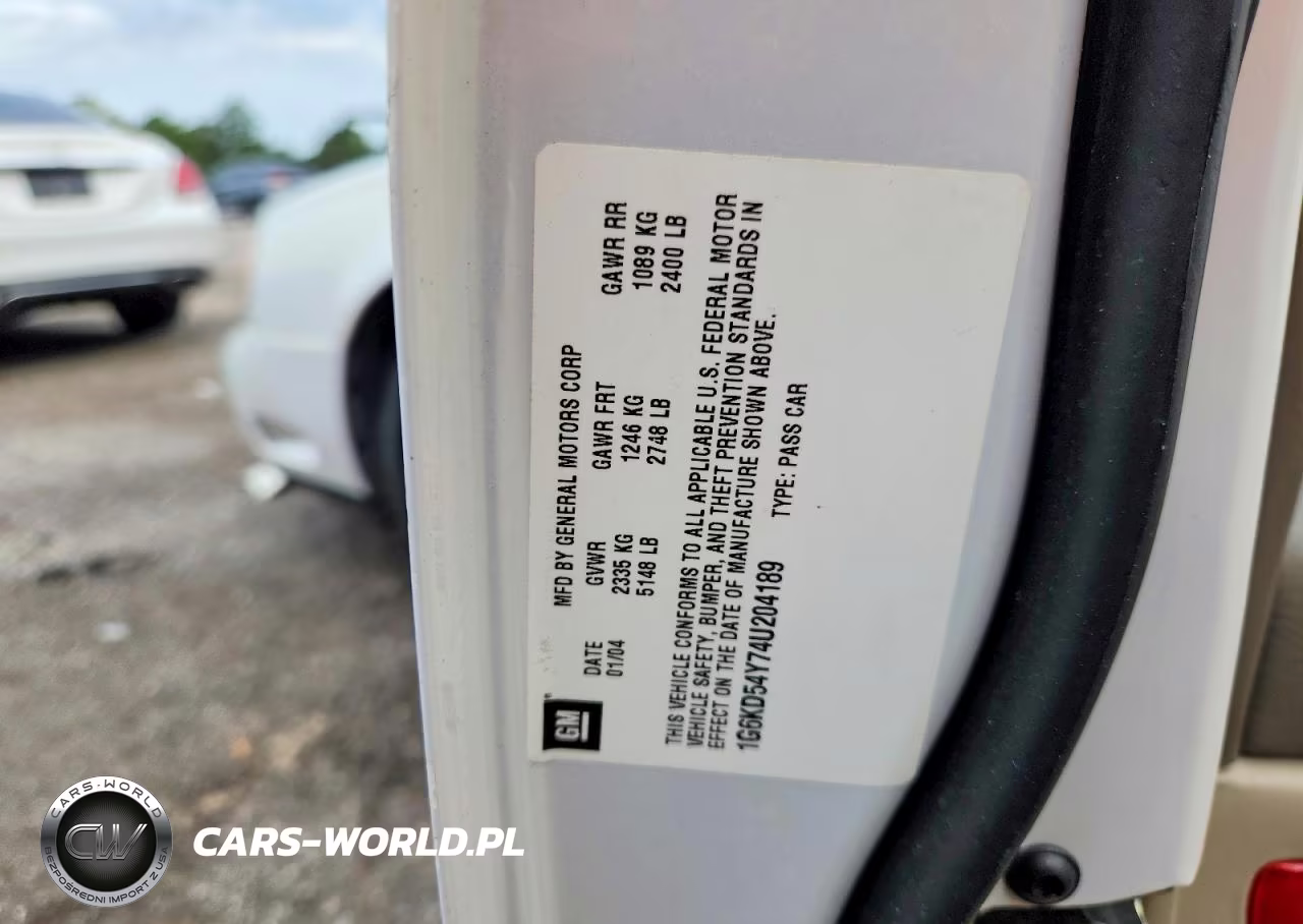 2004 Cadillac Deville VIN:1G6KD54Y74U204189 - 12