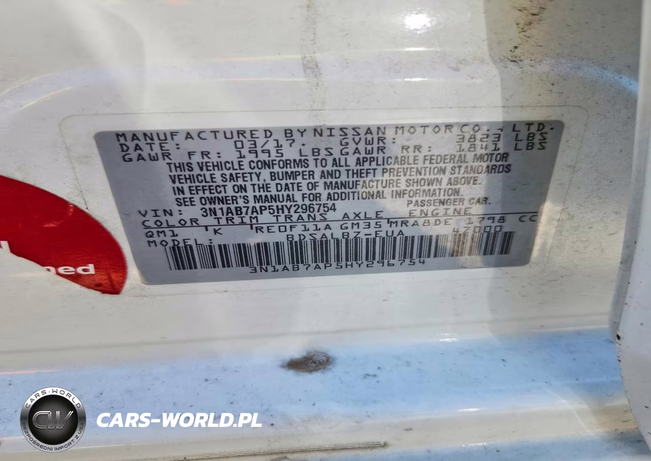 2017 Nissan Sentra S VIN:3N1AB7AP5HY296754 - 12