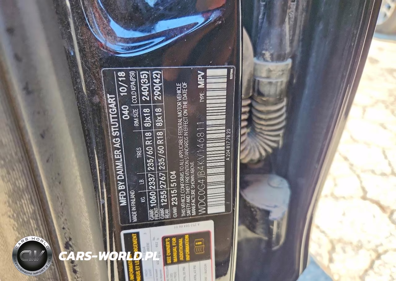 2019 Mercedes-Benz Glc 300 VIN:WDC0G4JB4KV146811 - 12