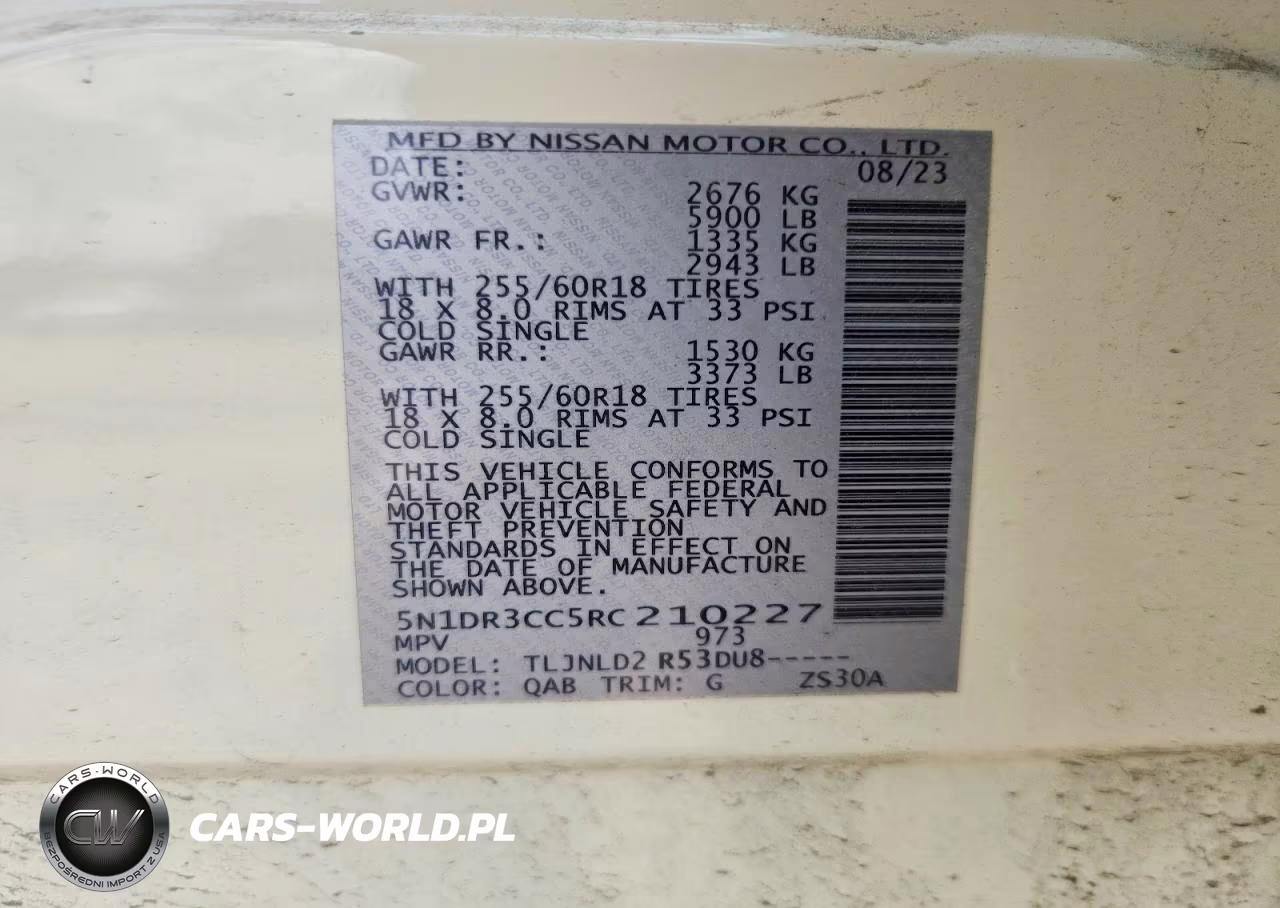 2024 Nissan Pathfinder Sl VIN:5N1DR3CC5RC210227 - 13