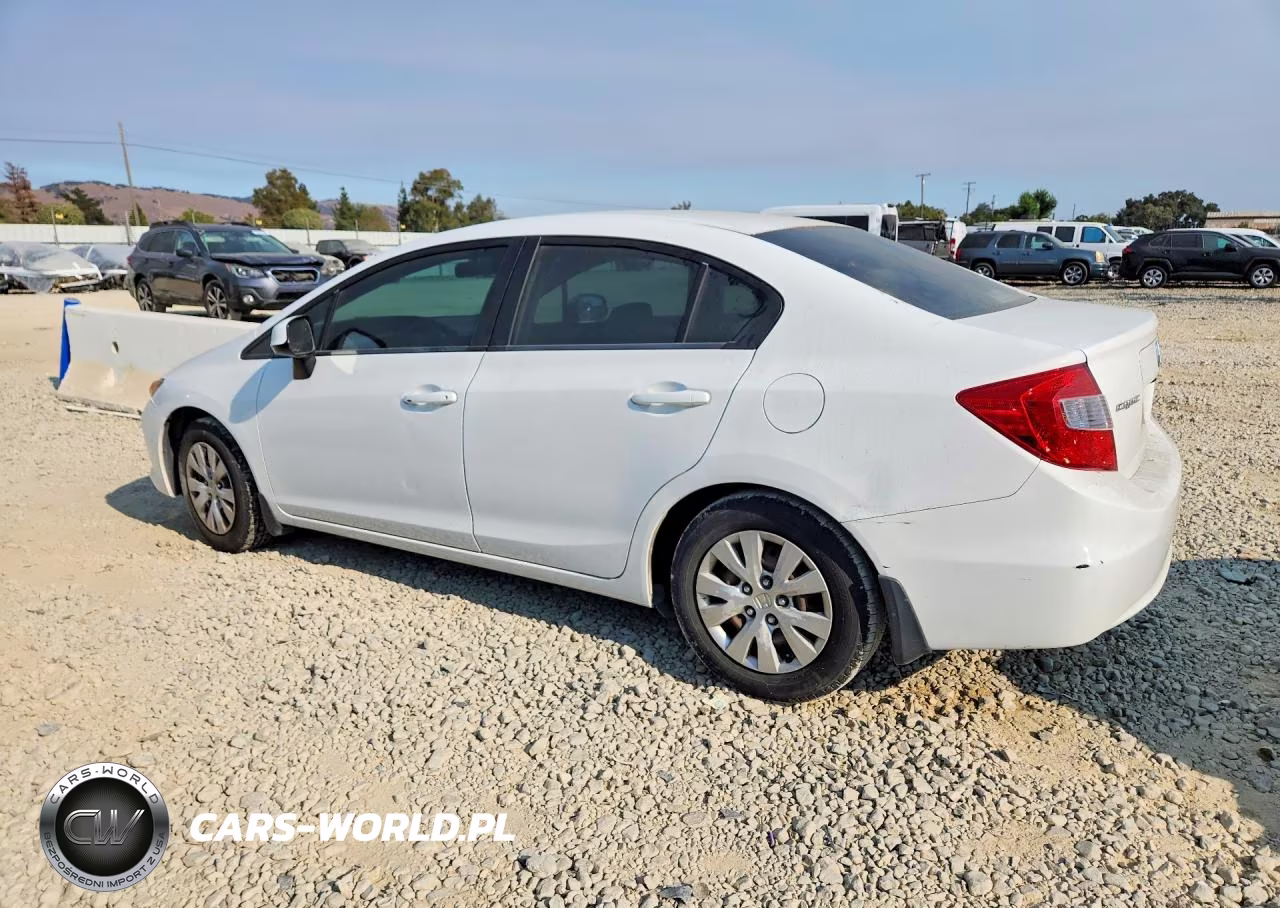 2012 Honda Civic Lx VIN:2HGFB2F57CH565947 - 2