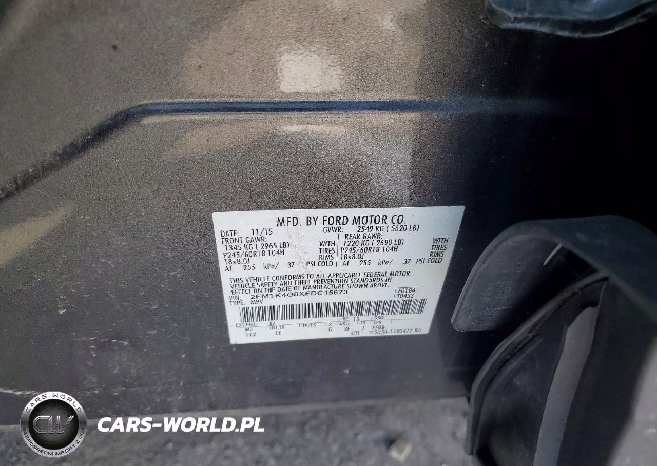 2015 Ford Edge Se VIN:2FMTK4G8XFBC15673 - 13