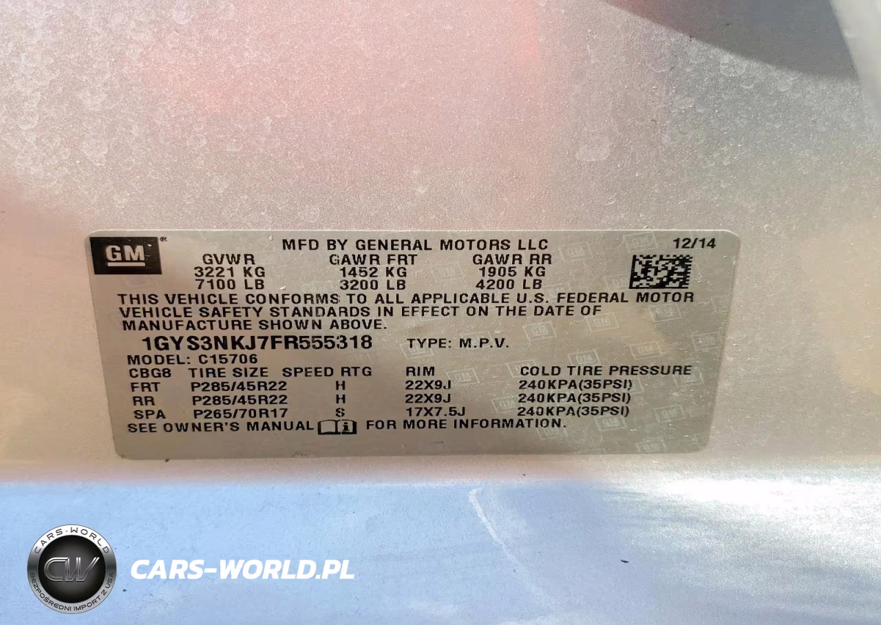 2015 Cadillac Escalade Premium VIN:1GYS3NKJ7FR555318 - 13