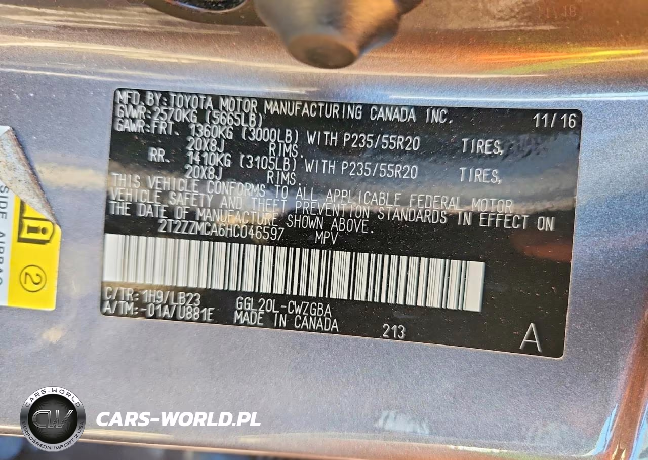 2017 Lexus Rx 350 Base VIN:2T2ZZMCA6HC046597 - 13