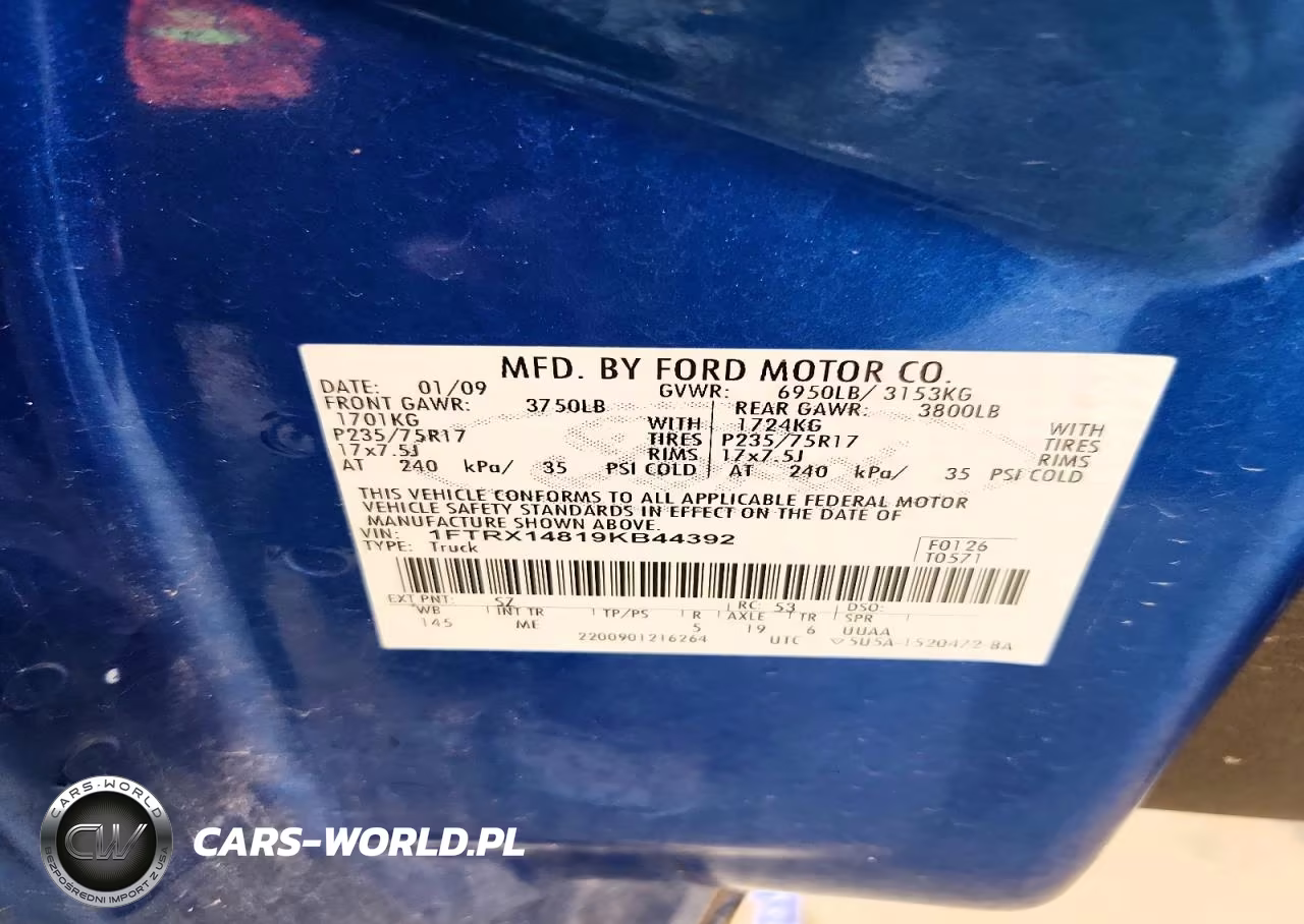 2009 Ford F150 Super Cab VIN:1FTRX14819KB44392 - 12