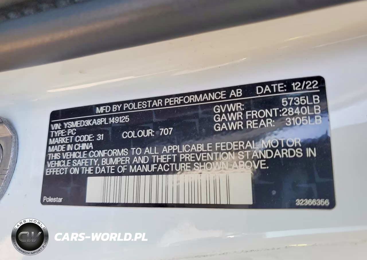 2023 Polestar 2 VIN:YSMED3KA8PL149125 - 12