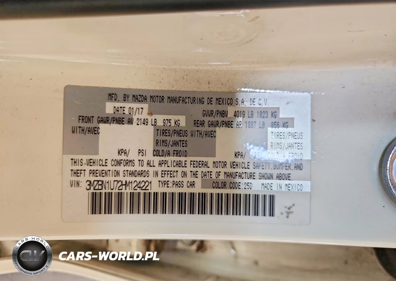 2017 Mazda 3 Sport VIN:3MZBN1U72HM124221 - 12